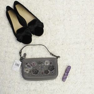 COACH Womens Nolita Wristlet 19 With Tea Rose New